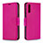 Custodia Portafoglio In Pelle Cover con Supporto B06F per Samsung Galaxy A70S Rosa Caldo