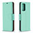 Custodia Portafoglio In Pelle Cover con Supporto B06F per Samsung Galaxy A72 5G Verde