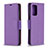 Custodia Portafoglio In Pelle Cover con Supporto B06F per Samsung Galaxy A72 5G Viola