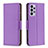 Custodia Portafoglio In Pelle Cover con Supporto B06F per Samsung Galaxy A73 5G Viola