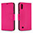 Custodia Portafoglio In Pelle Cover con Supporto B06F per Samsung Galaxy M10 Rosa Caldo