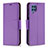 Custodia Portafoglio In Pelle Cover con Supporto B06F per Samsung Galaxy M32 4G Viola