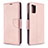 Custodia Portafoglio In Pelle Cover con Supporto B06F per Samsung Galaxy M40S Oro Rosa