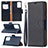 Custodia Portafoglio In Pelle Cover con Supporto B06F per Samsung Galaxy Note 20 Ultra 5G