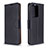 Custodia Portafoglio In Pelle Cover con Supporto B06F per Samsung Galaxy S20 Plus 5G Nero