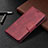 Custodia Portafoglio In Pelle Cover con Supporto B06F per Samsung Galaxy S22 Plus 5G Rosso