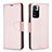Custodia Portafoglio In Pelle Cover con Supporto B06F per Xiaomi Mi 11i 5G (2022) Oro Rosa