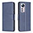 Custodia Portafoglio In Pelle Cover con Supporto B06F per Xiaomi Mi 12 5G Blu