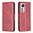 Custodia Portafoglio In Pelle Cover con Supporto B06F per Xiaomi Mi 12 5G Rosso