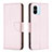 Custodia Portafoglio In Pelle Cover con Supporto B06F per Xiaomi Poco C50 Oro Rosa