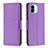 Custodia Portafoglio In Pelle Cover con Supporto B06F per Xiaomi Poco C50 Viola