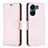 Custodia Portafoglio In Pelle Cover con Supporto B06F per Xiaomi Poco C65 Oro Rosa