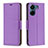 Custodia Portafoglio In Pelle Cover con Supporto B06F per Xiaomi Poco C65 Viola