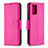 Custodia Portafoglio In Pelle Cover con Supporto B06F per Xiaomi Poco M5S Rosa Caldo