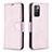 Custodia Portafoglio In Pelle Cover con Supporto B06F per Xiaomi Redmi 10 4G Oro Rosa