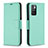 Custodia Portafoglio In Pelle Cover con Supporto B06F per Xiaomi Redmi 10 4G Verde