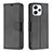 Custodia Portafoglio In Pelle Cover con Supporto B06F per Xiaomi Redmi 12 4G Nero