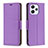 Custodia Portafoglio In Pelle Cover con Supporto B06F per Xiaomi Redmi 12 4G Viola