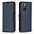 Custodia Portafoglio In Pelle Cover con Supporto B06F per Xiaomi Redmi Note 11 4G (2021) Blu