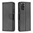 Custodia Portafoglio In Pelle Cover con Supporto B06F per Xiaomi Redmi Note 11S 4G Nero