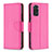 Custodia Portafoglio In Pelle Cover con Supporto B06F per Xiaomi Redmi Note 11S 4G Rosa Caldo