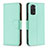 Custodia Portafoglio In Pelle Cover con Supporto B06F per Xiaomi Redmi Note 11S 4G Verde