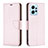 Custodia Portafoglio In Pelle Cover con Supporto B06F per Xiaomi Redmi Note 12 4G Oro Rosa