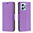 Custodia Portafoglio In Pelle Cover con Supporto B06F per Xiaomi Redmi Note 12 4G Viola