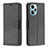 Custodia Portafoglio In Pelle Cover con Supporto B06F per Xiaomi Redmi Note 12 Turbo 5G Nero