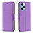 Custodia Portafoglio In Pelle Cover con Supporto B06F per Xiaomi Redmi Note 12 Turbo 5G Viola