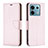 Custodia Portafoglio In Pelle Cover con Supporto B06F per Xiaomi Redmi Note 13 Pro 5G Oro Rosa