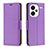 Custodia Portafoglio In Pelle Cover con Supporto B06F per Xiaomi Redmi Note 13 Pro+ Plus 5G Viola