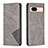 Custodia Portafoglio In Pelle Cover con Supporto B07F per Google Pixel 8a 5G Grigio