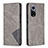 Custodia Portafoglio In Pelle Cover con Supporto B07F per Huawei Nova 9 Grigio