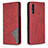 Custodia Portafoglio In Pelle Cover con Supporto B07F per Huawei P Smart Z (2019) Rosso