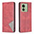 Custodia Portafoglio In Pelle Cover con Supporto B07F per Motorola Moto Edge 40 5G Rosso