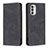 Custodia Portafoglio In Pelle Cover con Supporto B07F per Motorola MOTO G52 Nero