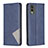 Custodia Portafoglio In Pelle Cover con Supporto B07F per Nokia C210 Blu