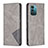 Custodia Portafoglio In Pelle Cover con Supporto B07F per Nokia G11 Grigio