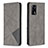 Custodia Portafoglio In Pelle Cover con Supporto B07F per Oppo A74 4G Grigio