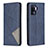 Custodia Portafoglio In Pelle Cover con Supporto B07F per Oppo A94 4G Blu