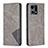 Custodia Portafoglio In Pelle Cover con Supporto B07F per Oppo F21s Pro 4G Grigio