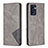 Custodia Portafoglio In Pelle Cover con Supporto B07F per Oppo Find X5 Lite 5G Grigio