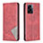 Custodia Portafoglio In Pelle Cover con Supporto B07F per Oppo K10 5G India Rosso