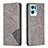 Custodia Portafoglio In Pelle Cover con Supporto B07F per Oppo Reno7 Pro 5G Grigio