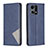 Custodia Portafoglio In Pelle Cover con Supporto B07F per Oppo Reno8 4G Blu