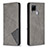 Custodia Portafoglio In Pelle Cover con Supporto B07F per Realme 7i RMX2193 Grigio