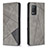 Custodia Portafoglio In Pelle Cover con Supporto B07F per Realme 8s 5G Grigio