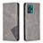 Custodia Portafoglio In Pelle Cover con Supporto B07F per Realme 9 5G Grigio