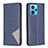 Custodia Portafoglio In Pelle Cover con Supporto B07F per Realme 9 Pro+ Plus 5G Blu